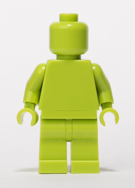 Lime Lego Monochrome minifigure